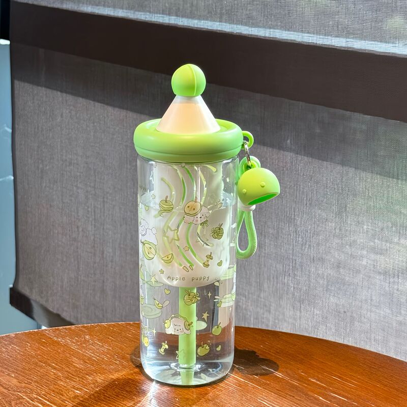 水杯女生高颜值塑料杯创意可爱夏季水杯大容量吸管杯食品级PC材质|undefined
