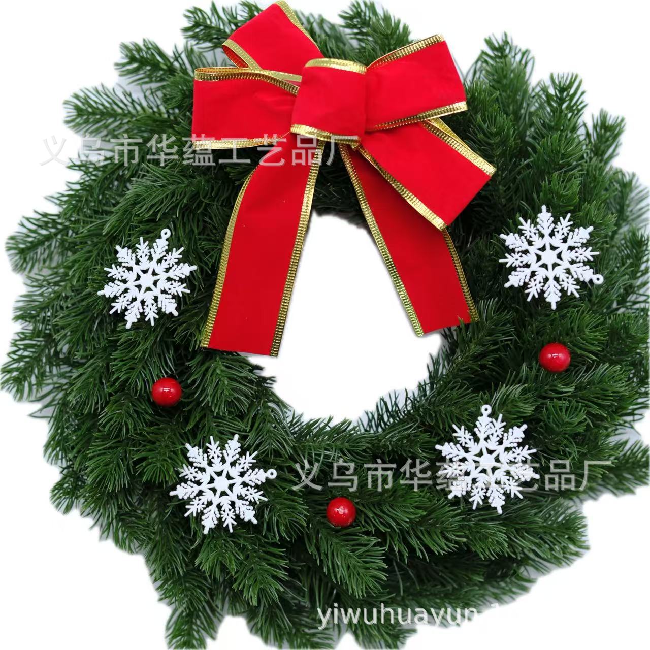 Navidad transfronteriza guirnaldas de navidad árbol de navidad decoraciones de navidad puertas y ventanas armario colgantes de pinos simulación accesorios de bola de navidad