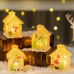 クロスボーダークリスマスオーナメント クリスマスオーナメント 小さな家 光るクリスマスハウス クリスマスプチギフト プチギフト