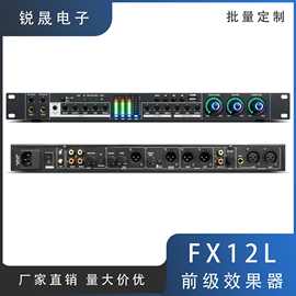 FX12L 专业级别前级效果器蓝牙USB家用舞台反馈抑制防啸叫处理器