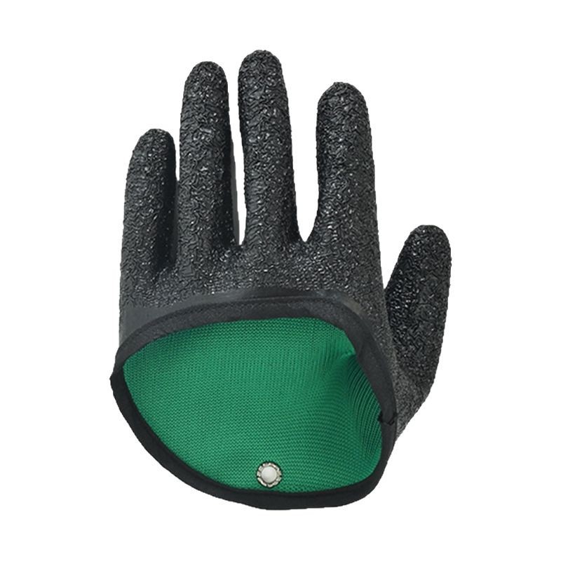 Guantes antideslizantes para atrapar peces, pesca en el mar de Luya, recolección de pescado, látex, arrugas, antideslizantes, antipinchazos, hebilla magnética gruesa impermeable