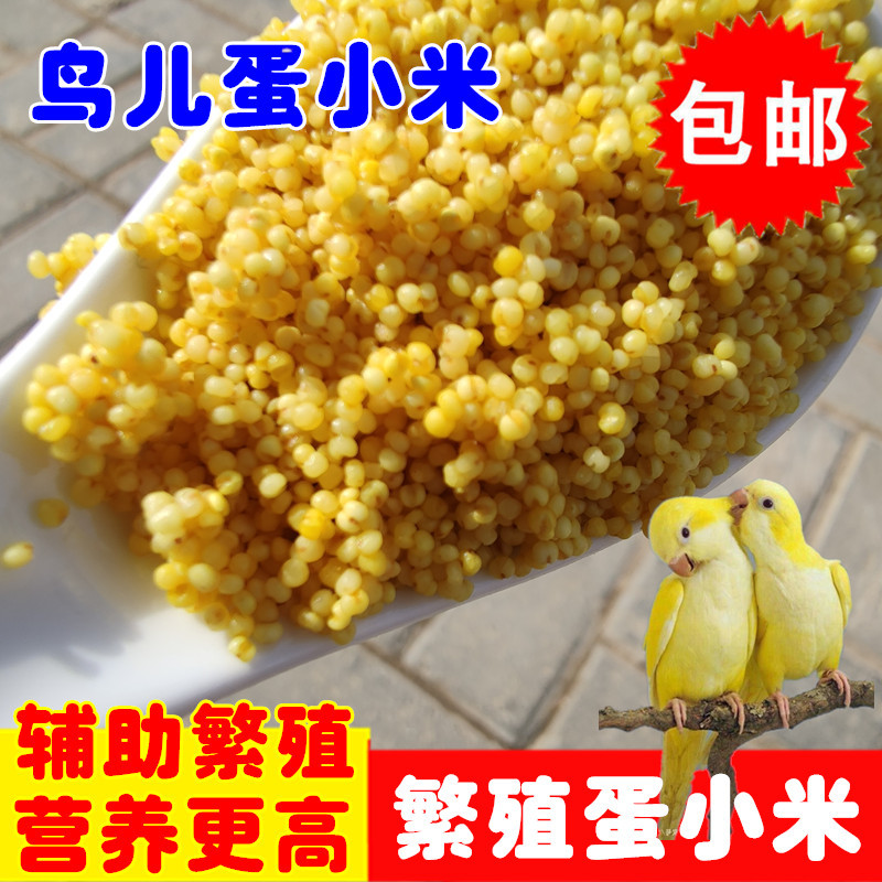 Egg Millet, Egg Rice, Shell-Free Yellow Millet, Cockatiel and Lovebird Parrot Milk Powder, Promote Breeding, Feed for Birds
