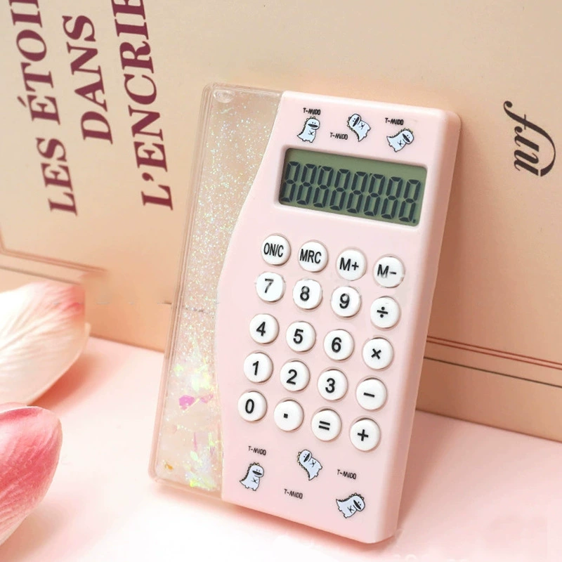 Новый креативный калькулятор с песком, студенческий арифметический калькулятор, офисный портативный компьютер, печатаемый логотип