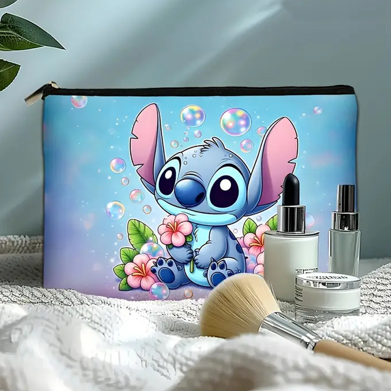 国境を越えた売れ筋のかわいいステッチキャンバス化粧品バッグ、ウォッシュバッグ、ジュエリー口紅収納バッグ、図面に従ってカスタマイズ|undefined