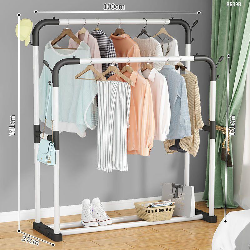 100CM-[화이트 더블폴] 업그레이드된 후크 4개-