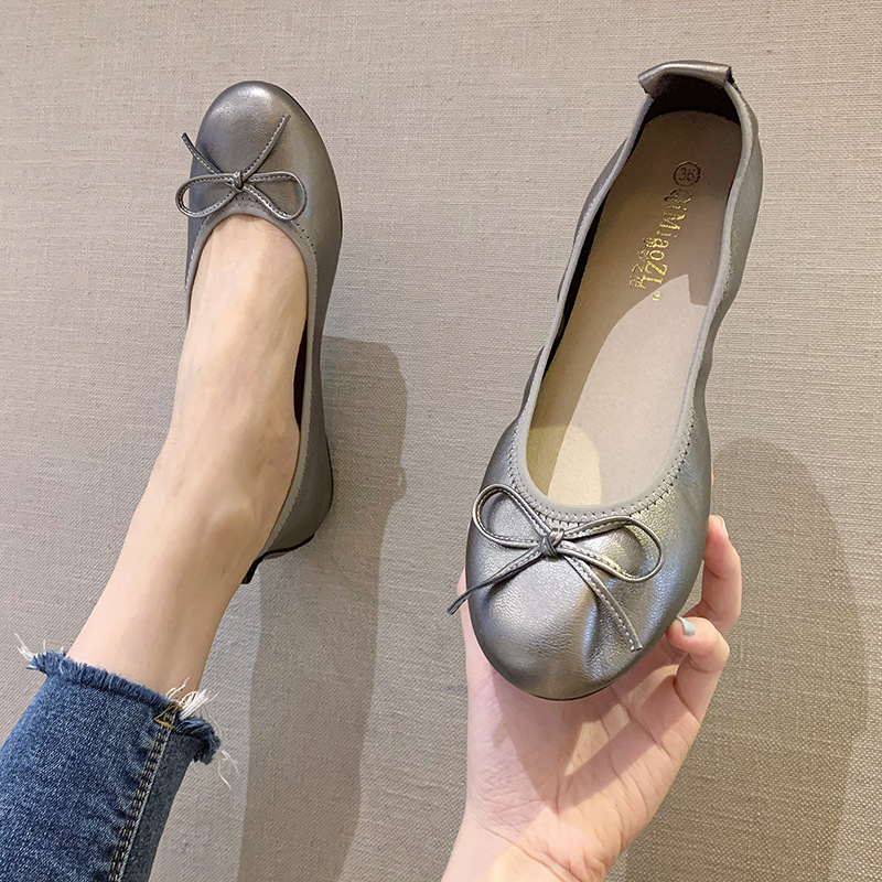 plus size women's shoes 41 to 43 fat wide plump feet ladle shoes flat spring 2025 new soft sole egg roll shoes women's single shoes plus size women's shoes 41 to 43 fat wide plump feet ladle shoes flat spring 2025 new soft sole egg roll shoes women's single shoes