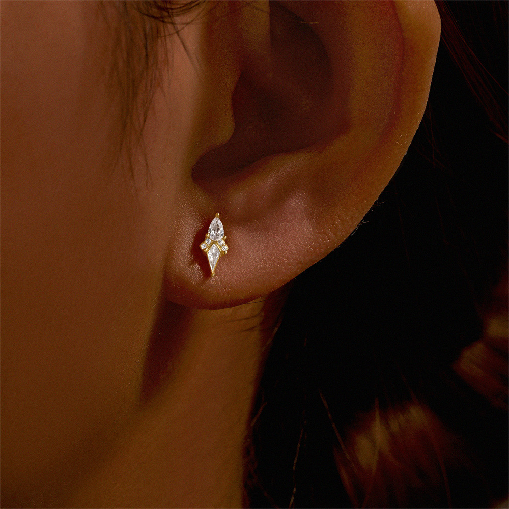 1g Weight Zircon Inlay Material Ear Studs Classification Ear Cartilage Rings & Studs Piercing Type 1 Piece Quantity Daily, Date, Tea Party Occasion 925 Sterling Silver Material Geometric Pattern All Seasons Season Unisex Gender Elegant, Modern Style Style 1 Piece Ear Cartilage Rings & Studs Elegant Modern Style Geometric 925 Sterling Silver Zircon Ear Cartilage Rings & Studs 6