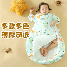 宝宝睡袋春夏款婴儿纯棉薄款秋冬加厚新生儿童防踢被四季通用工厂