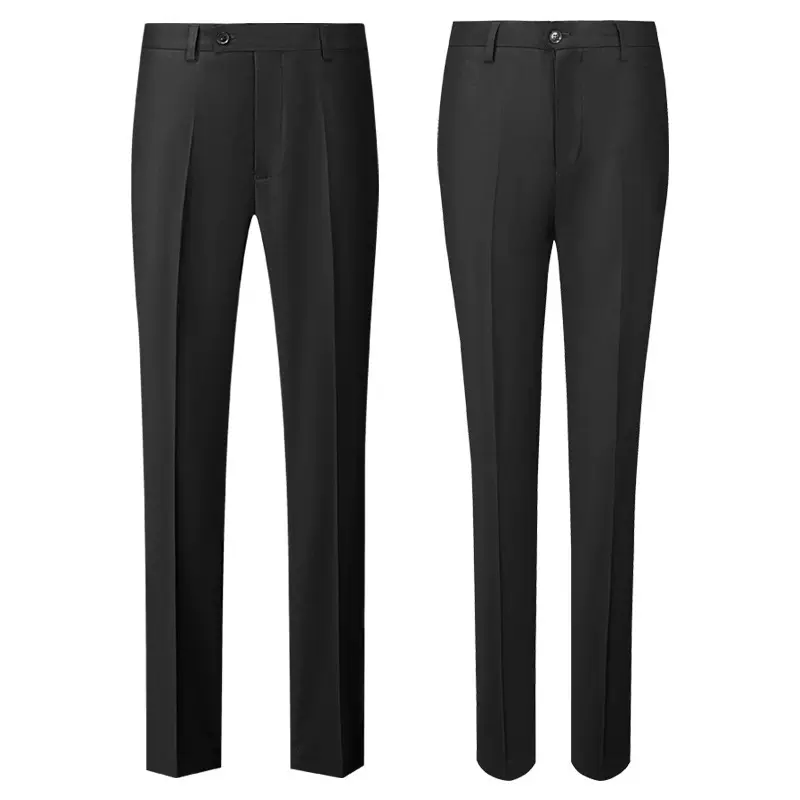 2022新款春季西裤男士休闲男女同款修身直筒商务正装微弹力西装裤