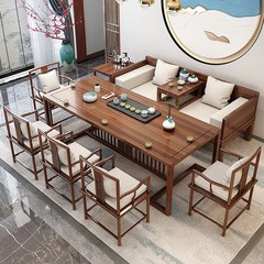 カンフー茶卓新中国式茶机と椅子の羅漢ベッドのソファーの組み合わせ