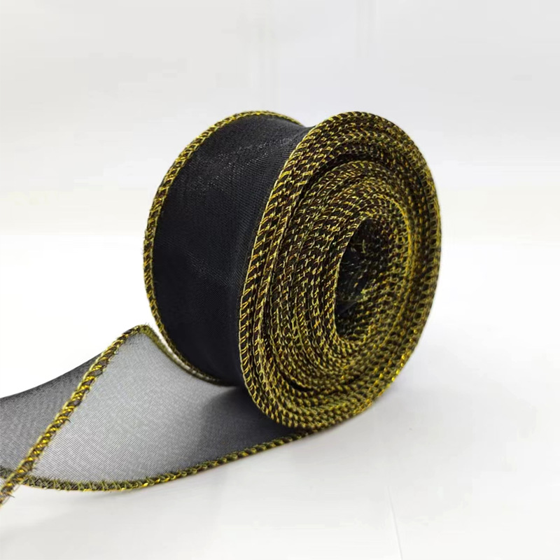 Kit de material para ramos de hilo de cola de pez de 4 cm con lazo de cinta de hilo ondulado, accesorio para el cabello con horquilla DIY, cinta decorativa, empaque simple.