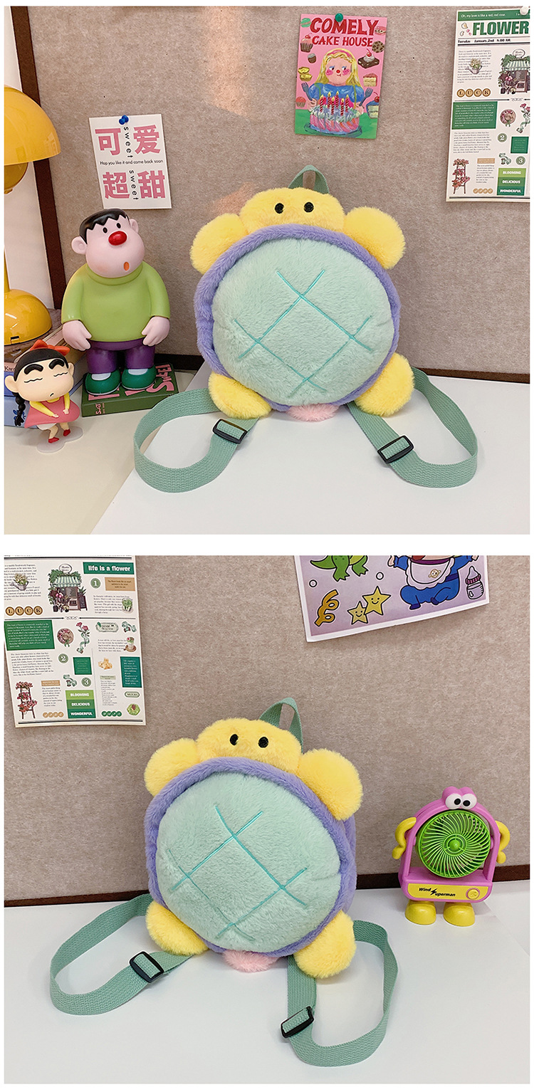 Cartoon plush toy backpack, new autumn and winter style, cute and girlish girl backpack, fashionable storage small backpack wholesale undefined