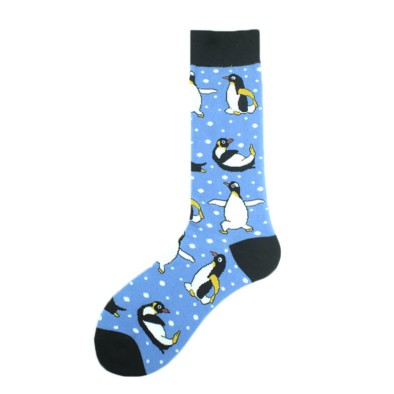 Men's Fashion Cartoon Nylon Cotton Printing Crew Socks A Pair display picture 15