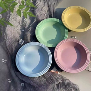 Керамическая посуда Le Creuset Cool Ceramics 15см сетевая тарелка-поднос глубокая круглая, подарочная коробка, вариации цвета