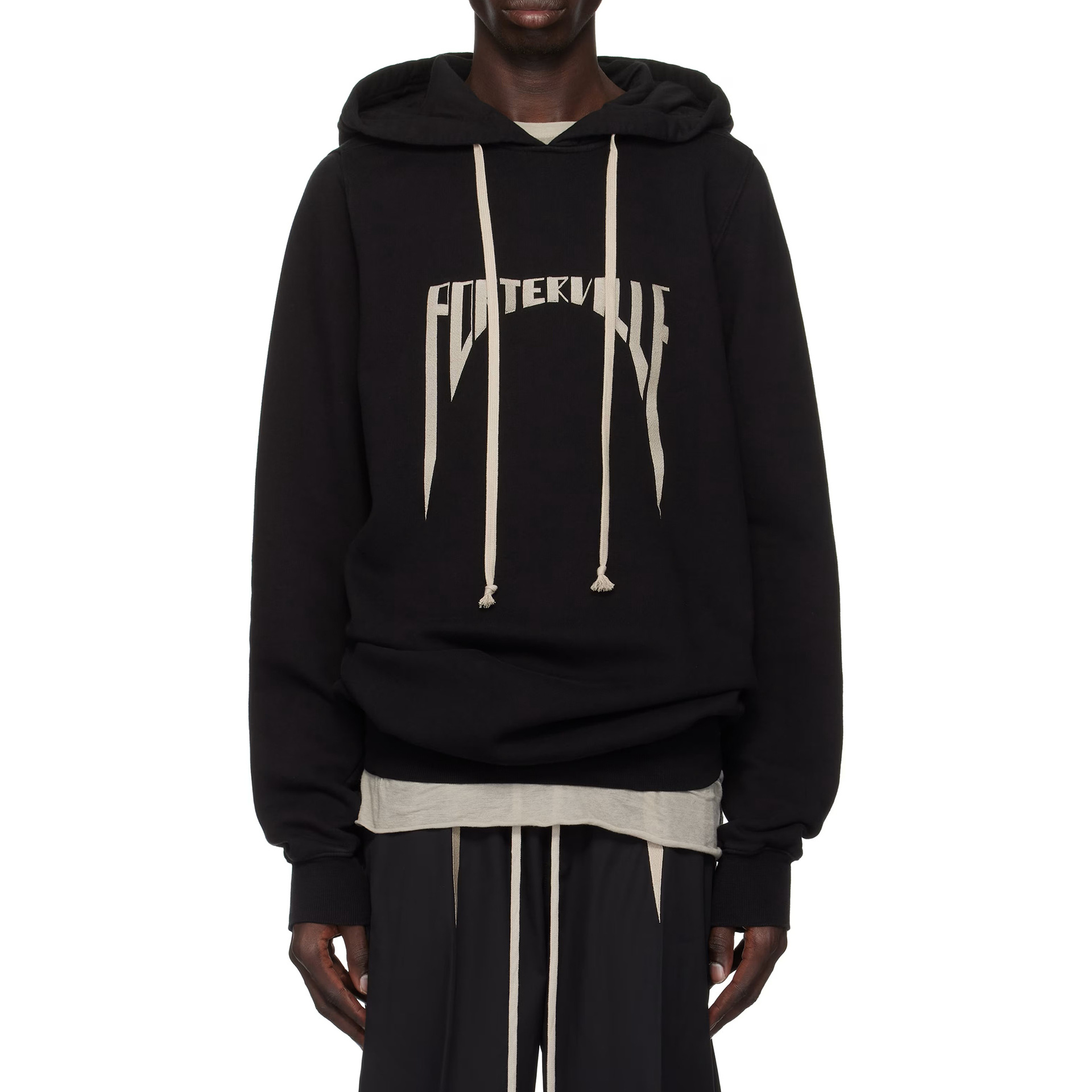Unisex Longline Hoodie – Oversized Streetwear Pullover With All-Over Print (Drop Shoulder, Minimalist Black Aesthetic, S-XXL Sizing)_voghion.com