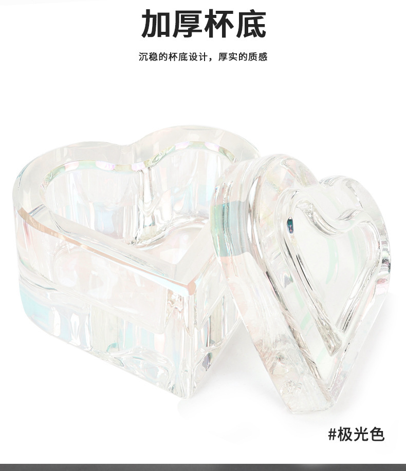 Aurora - Copa de cristal en forma de corazón