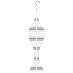 New cross-border diy sublimation metal wind-to-heat transfer aluminum blank wind chimes hanging decoration pointed tail Fishbone courtyard