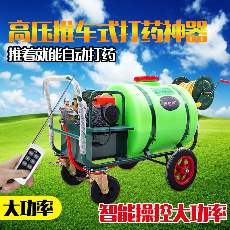Trolley-Type Battery Hand-Pushed Sprayer 160 Liters Electric Diesel High-Pressure Agricultural Gasoline Remote Control Disinfection Sprayer