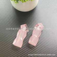 粉色新款唇釉不规则冰块空管源头可LOGO化妆品唇釉包材透明唇泥瓶