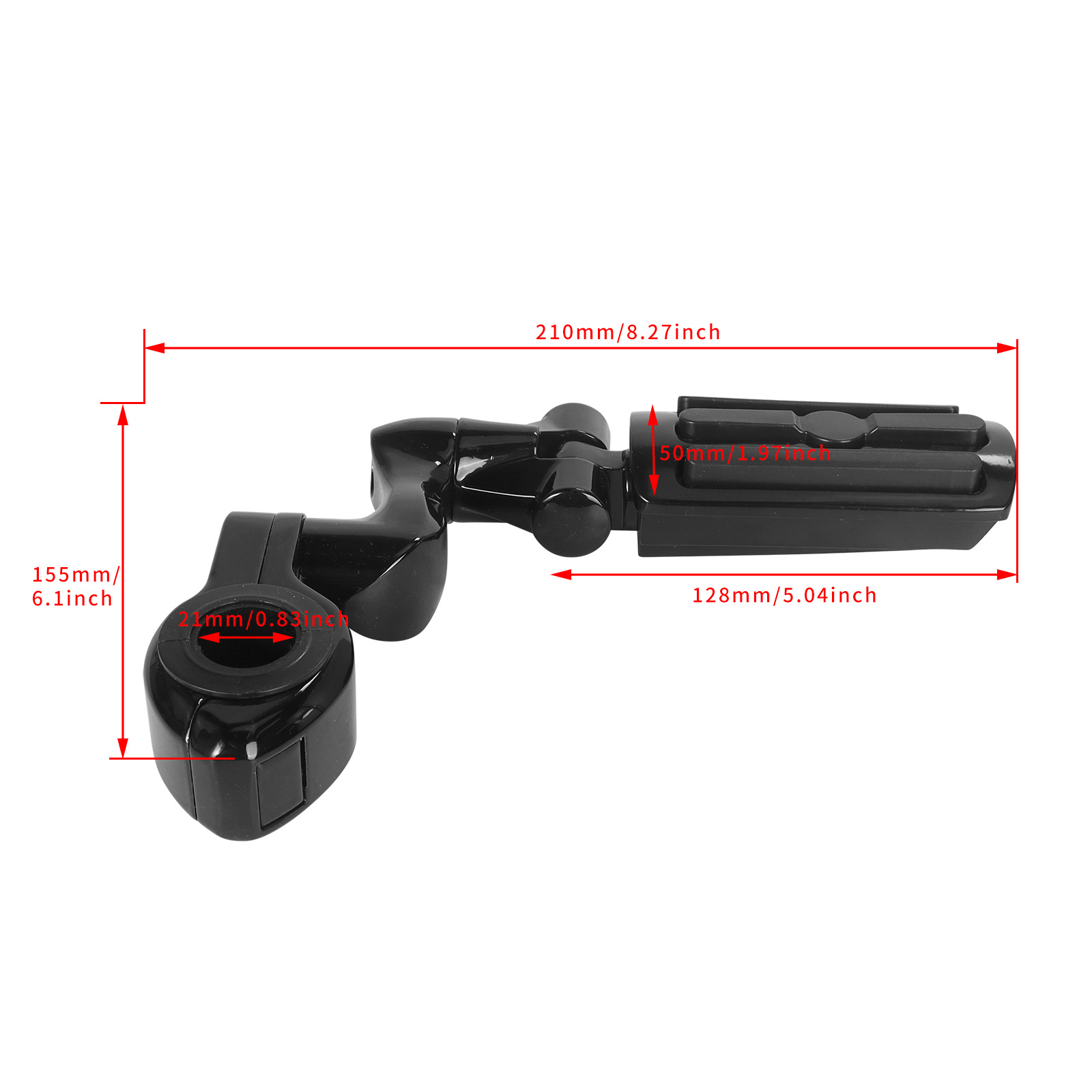 Suitable for Harley Road King Street Glide Modified Aluminum Alloy Footrests Motorcycle Modification Parts