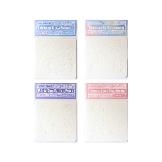Yuezhen Biye Yinmeng Handwritten Newspaper Template Hollow Painting Cross-border pet Hollow Template Oil Painting Stick Painting Template
