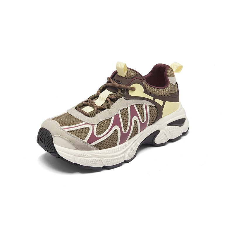 Zapatos retro retro padre y mujer 2025 nuevo otoño suave zapatos deportivos casuales ligeros pequeños