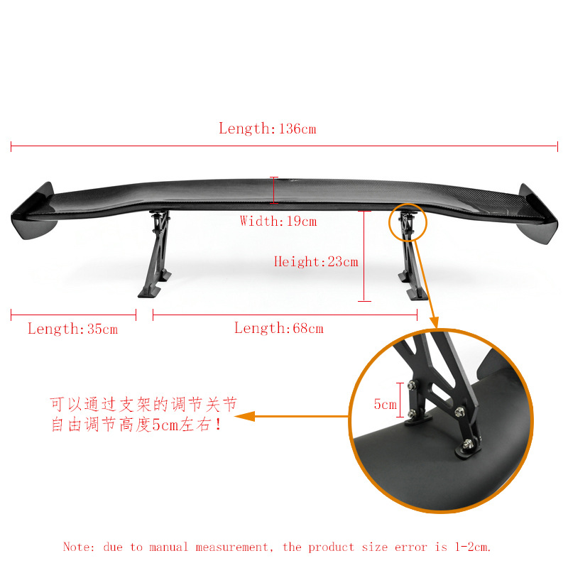 Suitable for Miata Mazda Mx5 Nd Carbon Fiber Modification Rc Fixed Wing Plus Rear Spoiler Gt Rear Wing