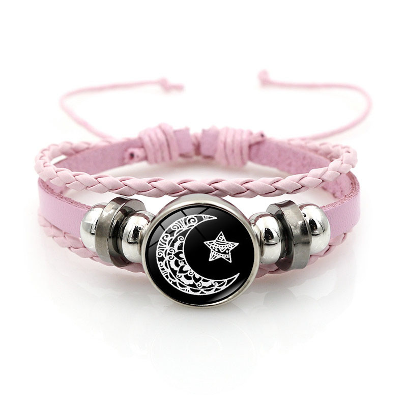Universal retro woven bracelet natural stone for men and women…