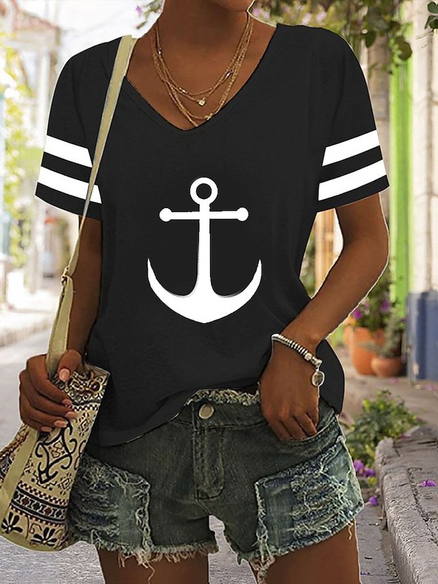V-neck Loose Fit T-Shirt 5