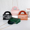 Shoulder bag, one-shoulder bag, 2021 collection, Korean style, crocodile print