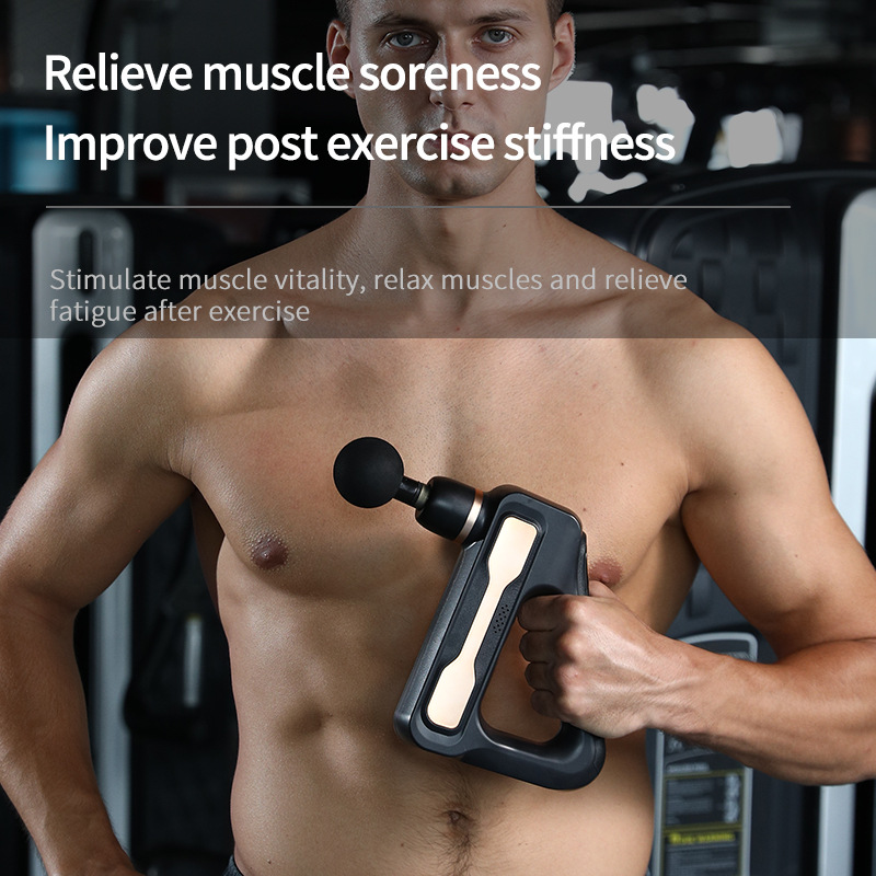 Cruz-frontera triángulo fascia pistola masaje pistola muscular profunda relajación ejercitador de alta frecuencia fisioterapia Dispositivo portátil Nuevo