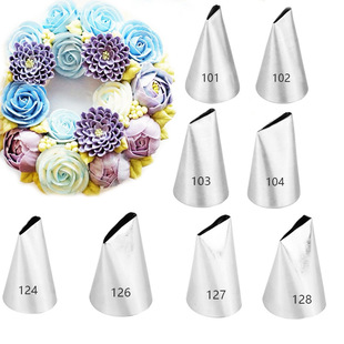 Stainless Steel Rose Piping Nozzle, Bean Paste Petal Skirt Piping Nozzle, Baking DIY Tool Shaping Biscuit