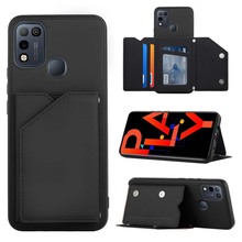 适用INFINIX X682 HOT10女款卡包手机套HOT10 Play挂绳多卡保护套