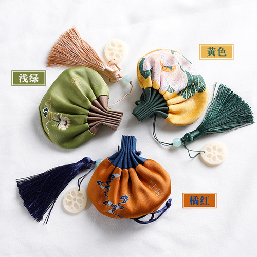 Dragon Boat Festival sachet, ancient style small sachet empty bag, portable Hanfu purse bag, embroidered mosquito repellent, Chinese medicine sachet bag