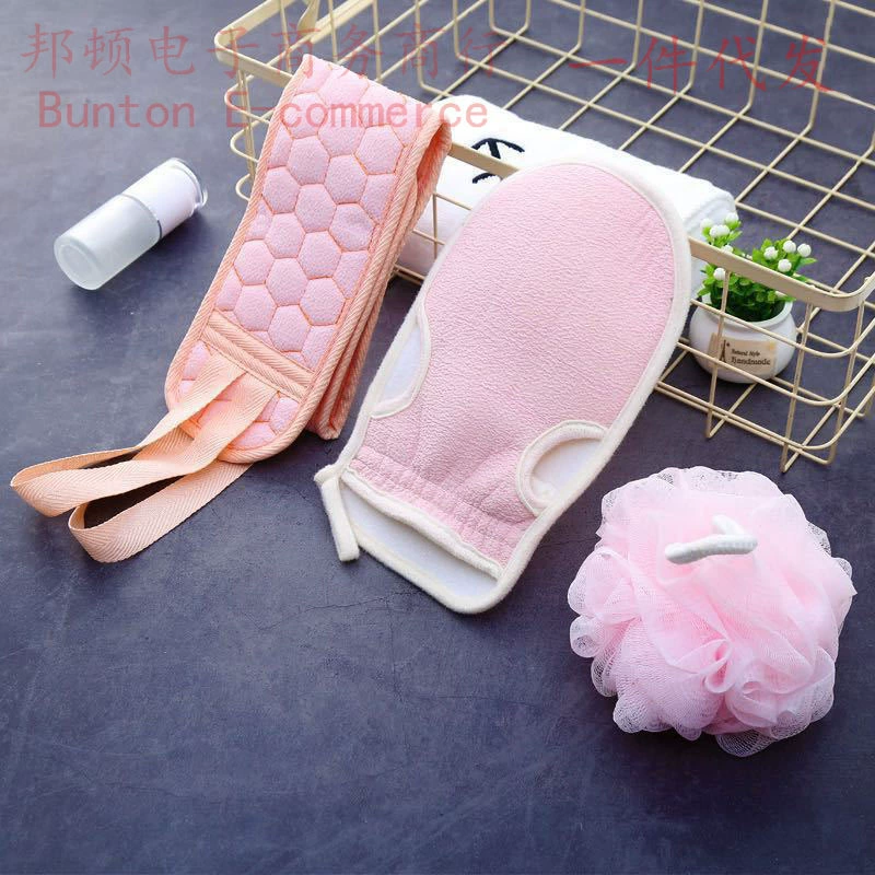 Bath ball, set, scarf, 3 piece set, increased thickness