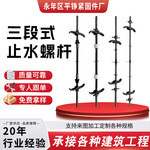 三段式止水螺杆墙对拉丝杆可拆卸建筑套筒防水对拉螺栓通丝螺杆