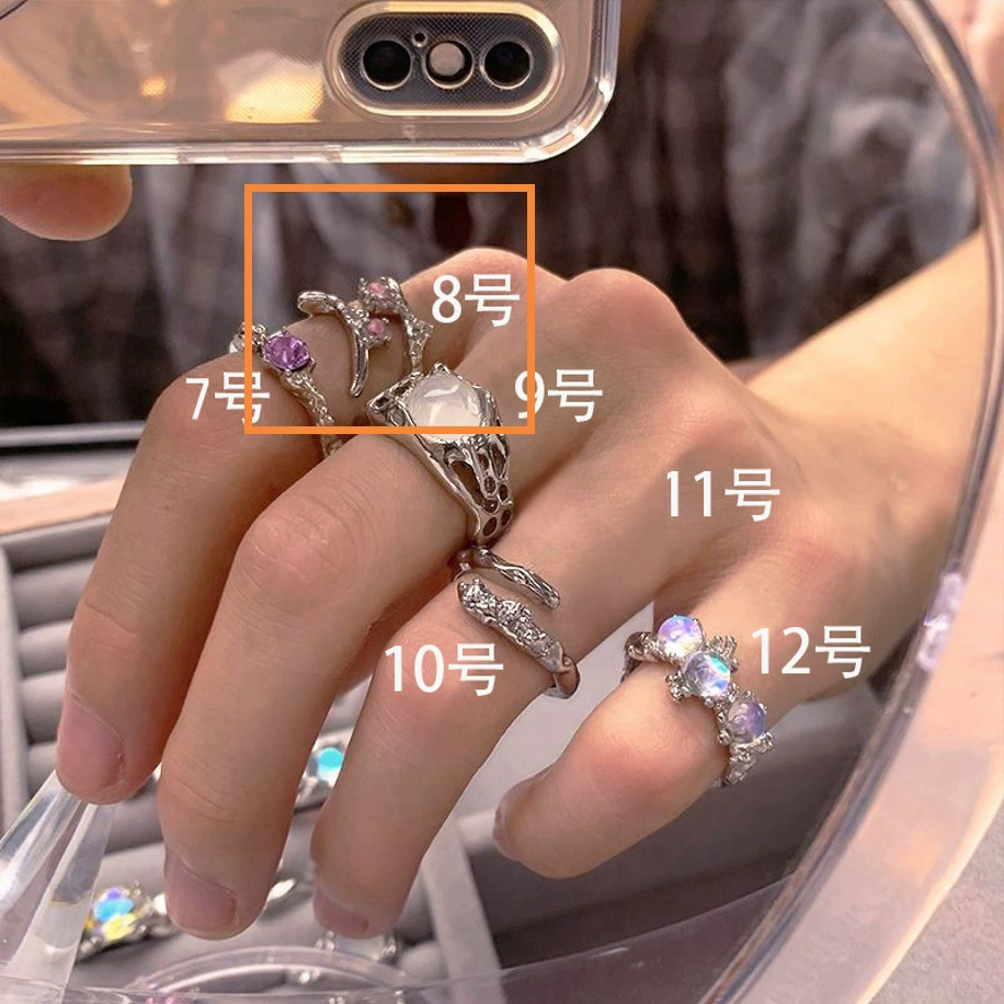 Adjustable Retro Ring, Moonstone Accent, Small Light-Luxury Style for Index Finger