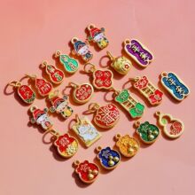 18K����ɫ���ͽ�����»����������朵���diy�ֹ��Ʒ���