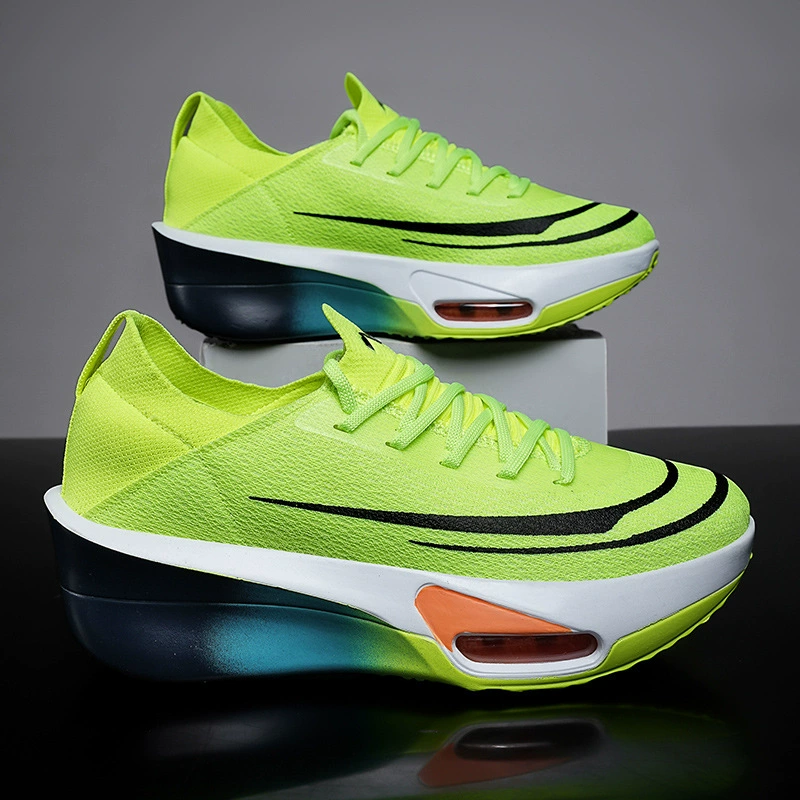 2025 летние сетчатые кроссовки для студентов мужского и женского пола, марафонская сетка, дышащая мягкая подошва, воздушная подушка, толстая подошва, легкая спортивная обувь