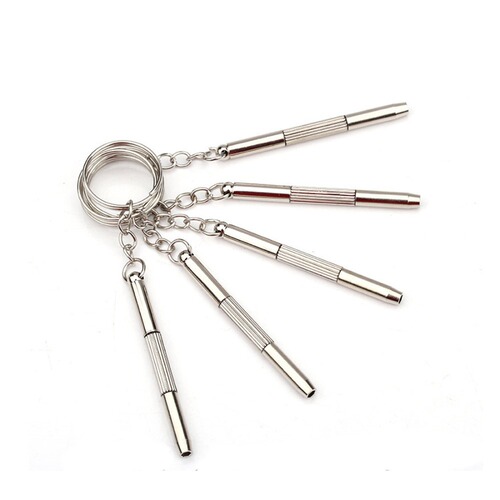Multifunctional three-in-one portable screwdriver glasses and clock repair tool small screwdriver