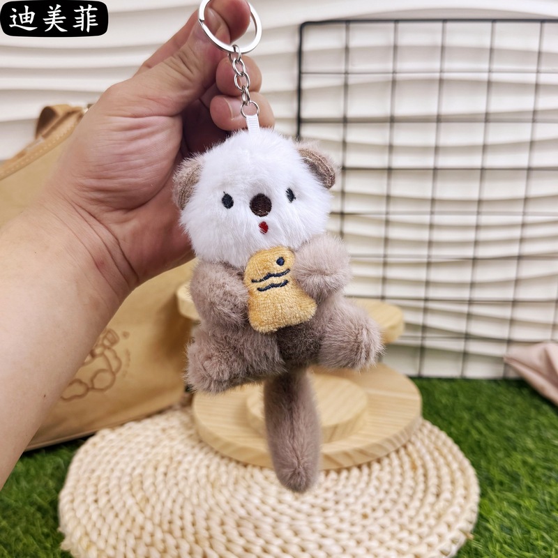 クリエイティブかわいいアザラシペンダントぬいぐるみ魚猫人形バッグ人形キーホルダー人形小さなギフト|undefined