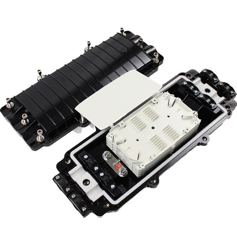 供应二进二出PP料96芯光缆接头盒学校机房电子设备工厂