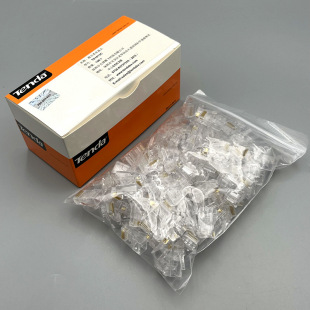 Tenda Crystal Head Category 5e 8P8c Network Crystal Head 8-core RJ45 Network Cable Crystal Head Engineering Connector