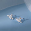 Small design earrings, silver 925 sample, light luxury style, 2023 collection