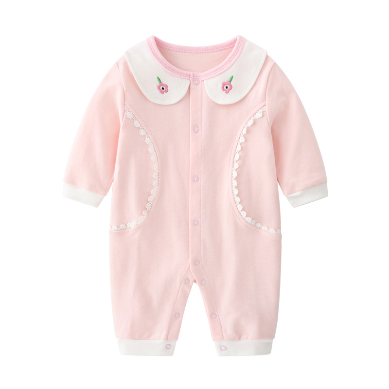 Luna Llena ropa de bebé hembra 6 meses recién nacido bebé mameluco primavera princesa primavera y verano 0-1 años bebé mono