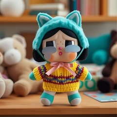代発Crybaby服震え音小紅書クロスボーダーCrybaby泣き人形セーター涙顔毛毛毛盲箱遊び