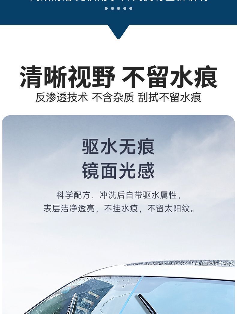 Car glass water for removing oil film, winter anti-freeze cleaning car glass concentrate, glass cleaner
