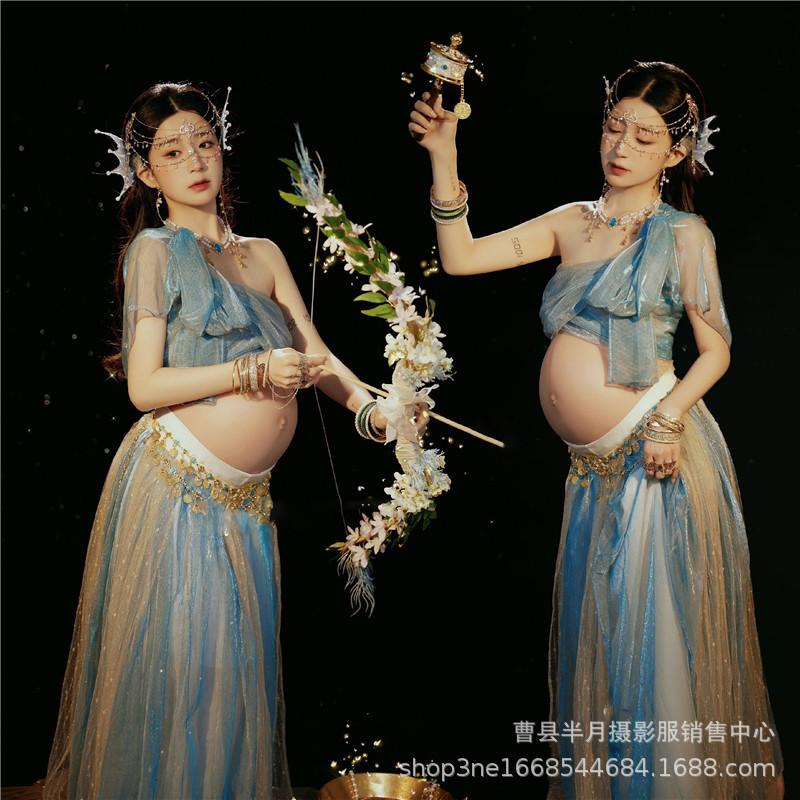 Maternity photo clothing studio exotic style Western region Jasmine Princess Dunhuang Hanfu maternity mummy Art Photo photography clothing