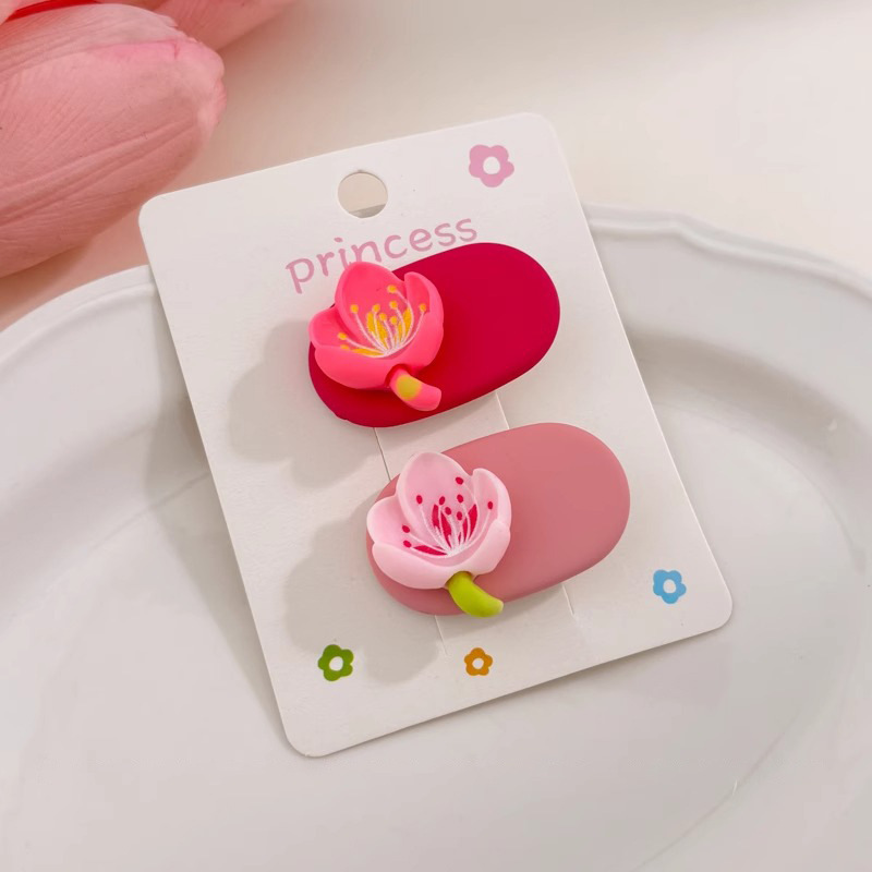 La nueva horquilla de dopamina rosa, la horquilla de flequillo lateral de alta calidad, los accesorios para el cabello de principios de primavera dulces y lindos, la pinza lateral de todo fósforo