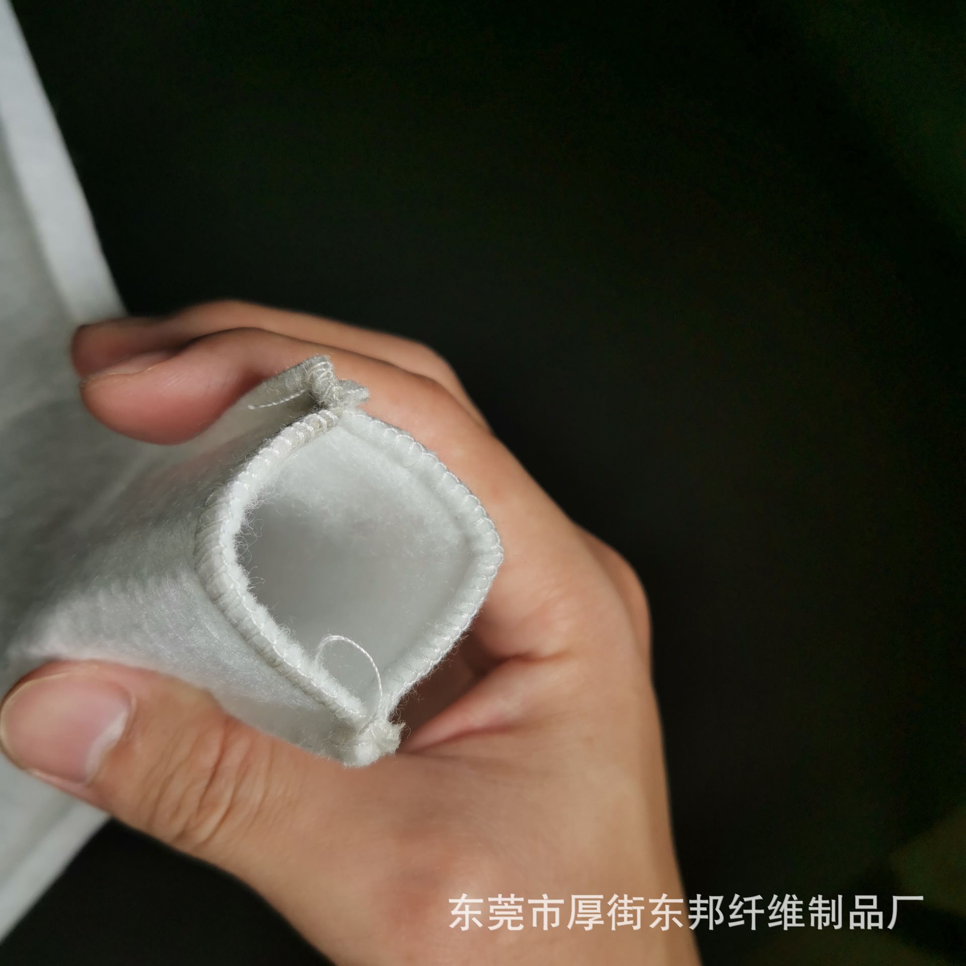 厂家供应单面烫过滤涤纶针刺棉 缝合加工工业污水过滤棉